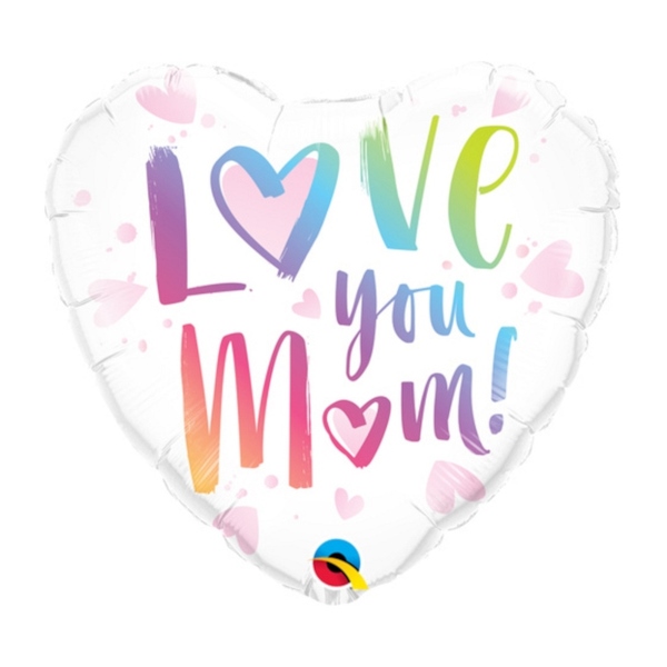 Balónik fóliový Srdce Love You Mum 46 cm