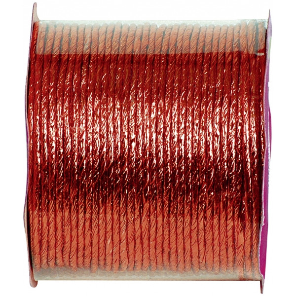 E-shop Dekoračný papierový drôtik červený 20 m