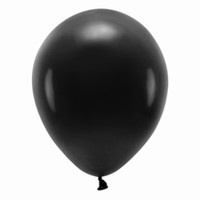 Balóniky ECO pastelové čierne 26 cm 10 ks