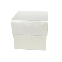 Krabika kocka Farfale krmov/biela 7,5 x 7,5 x 7 cm