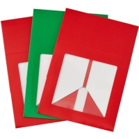 Krabičky na pečivo a keksíky červená/zelená 15,8x15,8 cm (3 ks)