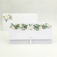Blahoelanie svadobn Biele rue 10,5 x 6,5 cm