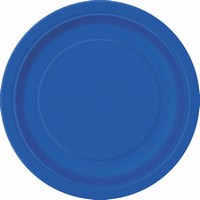 Tanieriky papierov Royal blue 17 cm, 20 ks