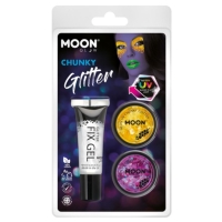 Trblietky Moon Glow nenov oranov/ruovo fialkast, gl fixan