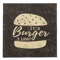 Servítky papierové Burger 33 x 33 cm, 20 ks