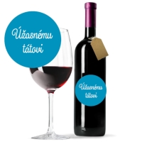 Víno s darčekovou etiketou Rulandské modré  "Úžasnému tátovi''