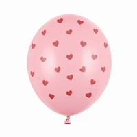Balnky 50 ks latexov rov s ervenmi srdky