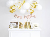 SET dekorci HB zlat + rose gold girlanda