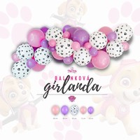 Sada girlanda Labkov patrola Pink colors 1,5 m