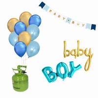 Sada Hélium na 20 balónikov + dekorácie Narodenie chlapčeka