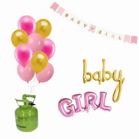 Sada Hélium na 20 balónikov + dekorácie Narodenie dievčatka