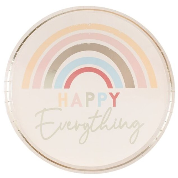 TANIERE papierové Happy Everything 24,5cm 8ks