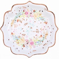 TANIERE papierov Floral 21cm 10ks