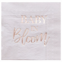 Servítky papierové Baby in Bloom 32 x 32 cm, 16 ks