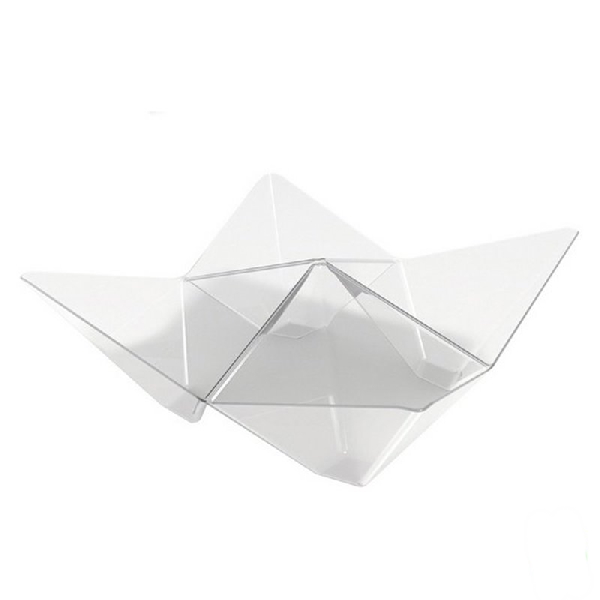 E-shop Mištičky na dezerty Origami transparentné 10 x 10 cm, 25 ks