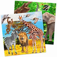 Servítky papierové Safari Party 33 x 33 cm, 20 ks