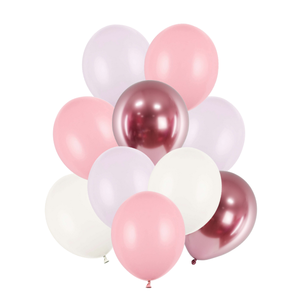 Balnky latexov pastelov (rov, rose gold, vesov)  mix 30 cm, 10 ks