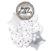 Balnkov buket - "Happy birthday", narozeninov 9 ks