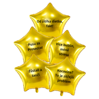 Balnky fliov Silvestrovsk prty! S eskm popsem 5 ks 30 cm