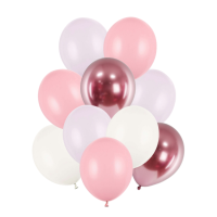 Balnky latexov pastelov (rov, rose gold, vesov)  mix 30 cm, 10 ks