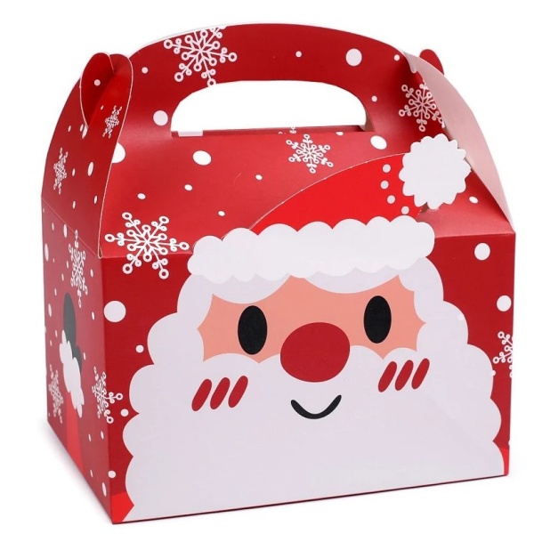E-shop Krabička darčeková vianočná Santa 16 x 17 x 9,5 cm 1 ks