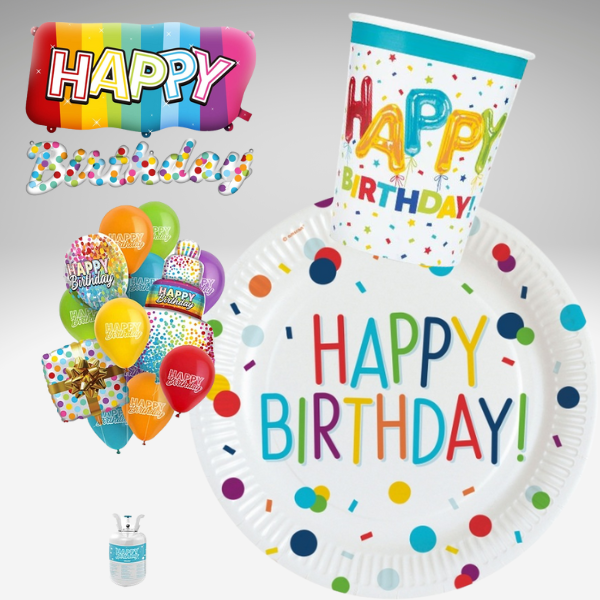 Happy color balloons Birthday
