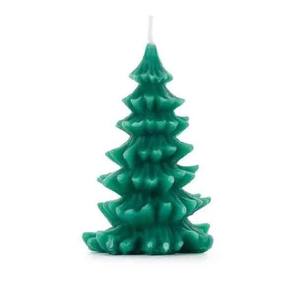 Sviečka Vianočný stromček zelená 10 cm