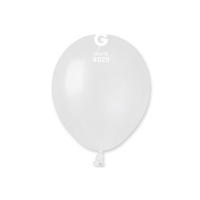 Balóniky latexové metalické biele 13 cm, 100 ks