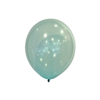 Balóniky latexové dekoratérske Droplets zelené 13 cm, 100 ks
