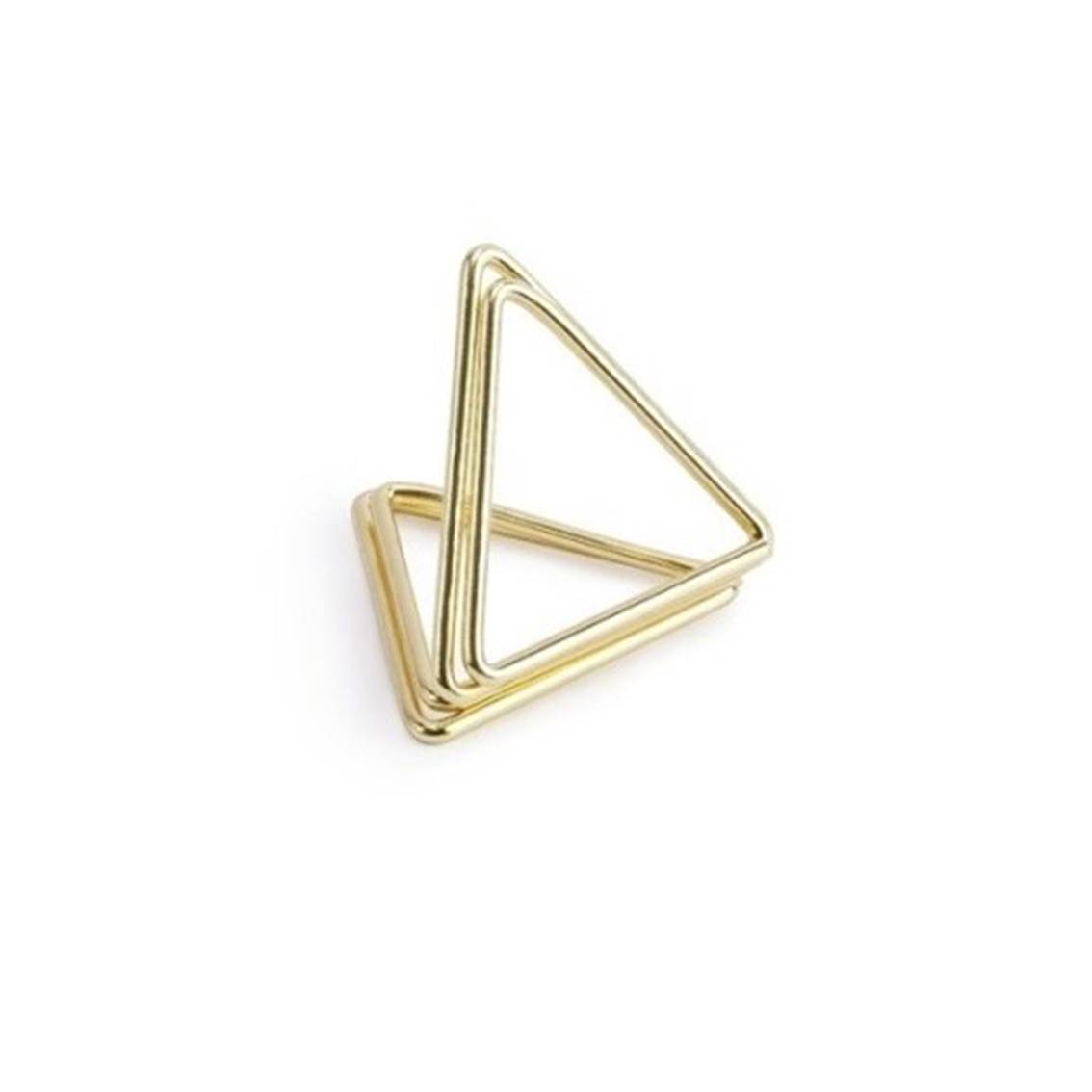 DRŽIAKY na menovky trojuholníkové zlaté 2,3 cm