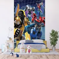 Detsk vliesov fototapeta na stenu Transformers Hor sa do Boja | 225 x 270 cm | FTD3P 5179 - 700