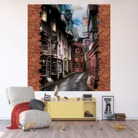 Detsk papierov fototapeta na stenu Harry Potter a Priena Ulica | 252 x 182 cm | FTDXL ​​1979