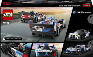 LEGO® Speed Champions 76922 Závodní auta BMW M4 GT3 a BMW M Hybrid V8