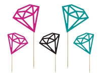 Toppery Diamanty, 12,5-25,5cm (1 bal. / 5 ks.)