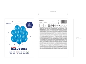 Balnky Strong 27cm, Metallic Caribb. Blue (1 bal. / 10 ks)