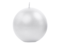 Metalizovan svka Koule, perla, 8cm (1 bal. / 6 ks.)