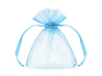 Organza sky, modr, 10cm (1 bal. / 10 ks)