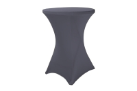 Elastick obrus EXTREME na koktailov bistro stl 70-80 cm VIAC FARIEB Farba obrusu: TMAVO ED / ANTRACIT