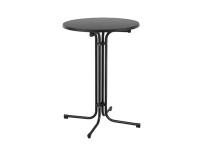 Elegantn koktailov skladac bistro stl 60 cm, ierny