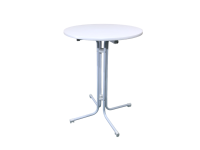 Elegantn koktailov skladac bistro stl 80 cm, biely, EBSTL80